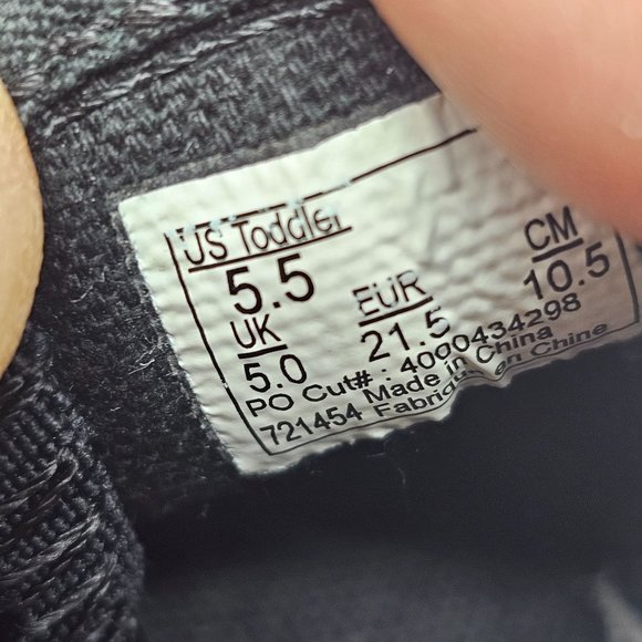 Vans Toddler Black Leather Slip On Size 5.5 - Picture 10 of 10